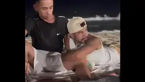 Skinny Beach Boy Goes Wild Sucking Huge Muscle Daddys Shaft – Interracial Gay Sex