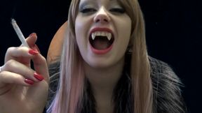 Sexy evil vampire smoking and talking to you!