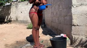 Vegetable Bath to Get the Best Photo of the Biggest Dick in Africa