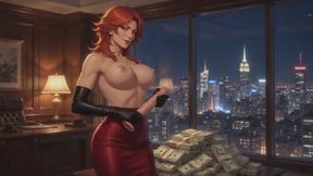Financial Domination Stories #3B: Copper-Haired Goddess Confession (Animated)