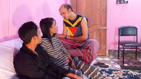 Sweet babe swaps jizz &mdash;  shares meat and sex with two dudes in a wild threesome