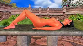 Indian Anime Beauty Teases Pleasures Herself Sensually With a Carrot