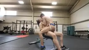 GayRoom - Ian Levine getting smashed very nicely in the gym