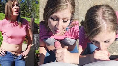 Hot neighbor deepthroats her husband’s cock in wild role play