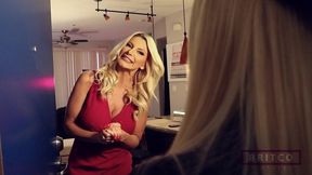 hot blonde brittany andrews gets banged by lovely tgirl brittney kade!