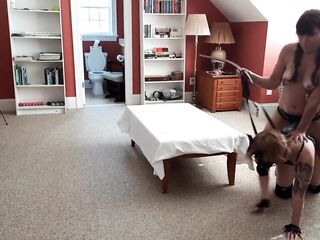 PNY2) Spinner Karlee Paige Gives Sexy MILF a Pony Ride And Gets Screwed Doggy Position by Old Chap with Cr