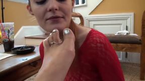 Foot Slave Loses Bet Is Bound To Mistress’s Big Feet For
