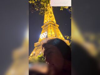 Public Ball Sucking Beneath the Eiffel Tower