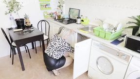 Two Women Dominate the Fetishist Plumber