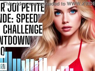 ASMR JOI Small Blond: Speed Cum Defiance Countdown Audio Porn HFO