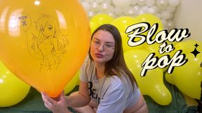 Melissa Anime Balloon Blow to Pop Belbal 17"