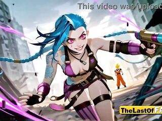 Insane Jinx Rides Goku Raw, Takes It Unfathomable in the Butt & Swallows His Load – Uncensored AI Comics