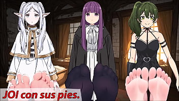 JOI hentai con los pies. &iquest_C&oacute_mo lo har&iacute_a Frieren? &iquest_Y Fern? &iquest_Y Ubel?