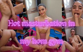 Hot Masturbation in My Home Gym