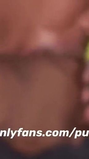 Cheating Girlfriend Suck My Dick in the Car up Close and Personal Blowjob