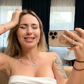 Sex Vlog - My first double penetration in years! Behind the scenes of porn creating - by Bella Mur