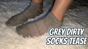Dirty Grey Socks Tease