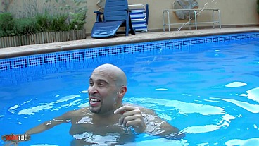 Jordanne Kali and Allya get banged poolside by Max Cortes