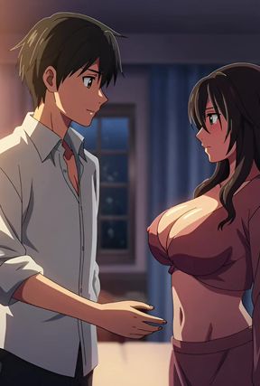 Neighbor's Wife Sneaks In For Forbidden Hug.