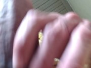 No banheiro de toalha 🍌