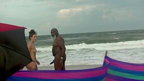 White MILF wife takes BBC in public for all to see