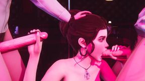 Two Dicks Bang 18-Year-Old Club Babe in 3D Anime Hentai