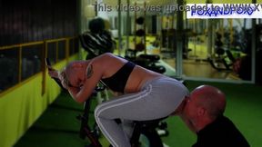 Anal drilling in the gym and a tasty creampie for the amateur couple