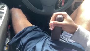 BBC wrecks pavement parking lot solo cumshot
