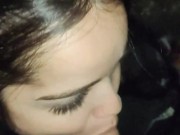 Levei a Debora Prado pra um rolê pela cidade e paramos na linha do trem pra ela me chupar