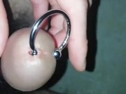 I put a penis ring in the urethra.