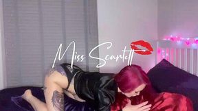 Scarlett's hot and dirty satin fuck!