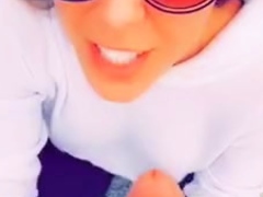 Cherie DeVille gives driver public BJ at rest stop