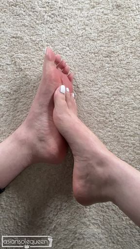 Rubbing Soles Together Footjob Simulation with Dirty Talk