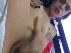 Cute amateur teen girl fingering her pussy on webcam