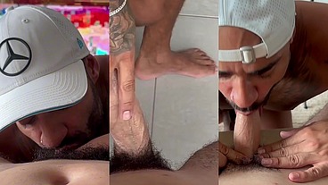 SENTANDO NA ROLA DE 23CM ATÉ GOZAR. - PARTE I