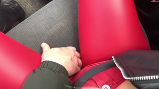 Blonde German in Black Leather Jacket Sex