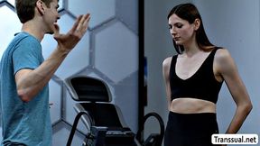 Sucking my clients in the gym early morning