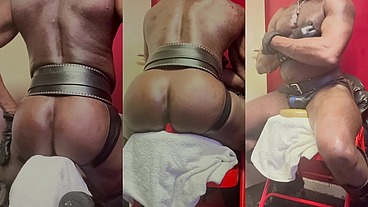 510 Seconds of Black Muscle Butt Prostate & Titplay