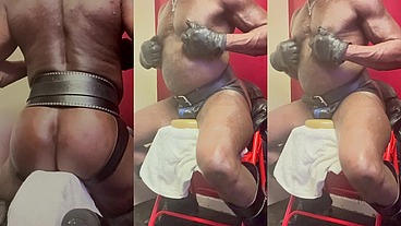 510 Seconds of Black Muscle Butt Prostate & Titplay