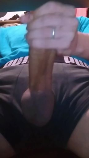 Daddy transforms his thick cock into a delicious and creamy Yule log dessert.