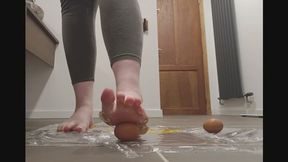 Egg Crushing – Barefoot Trample
