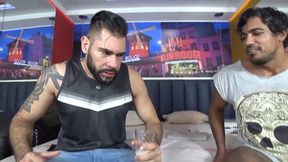 Sever e humiliation with two alphas males with a spit tsunami CLIP 2 - Daniel Santiago and Thalles Jones - Full version in Full HD