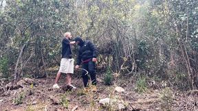 'Colombian forest nymphs lured by cowhands' creamy offerings, filling their succulent bodies with milky goodness'