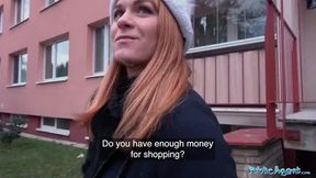 Russian redhead takes cash for sex