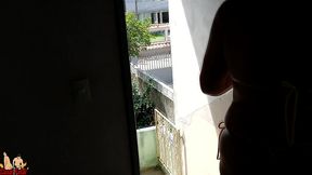 hairy armpits, micro biquini, exhibitionism and small penis humiliation