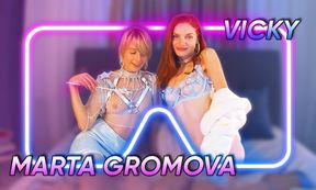 Martha Gromova and her girlfriend