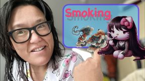 Smoking and showing my cute saggy tits off (Nov 17 2025)