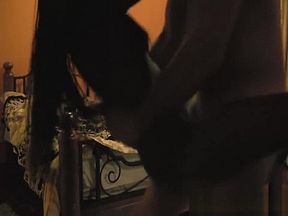 Tight cunt of amateur ebony teen stuffed by white stud