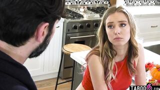 Step Daughter 19 year old Haley Reed butt pounded by depressed stepdad