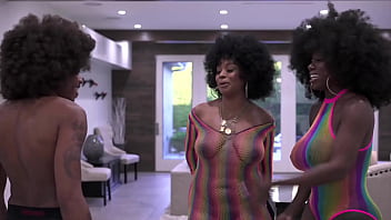 Groovy Ebony BBC Threesome